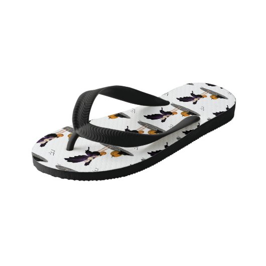 Fée Halloween avec tongs Citrouilles (Incliné)