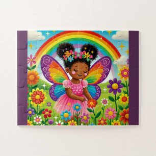 "FÉE HEUREUSE CUEILLANT DES FLEURS" PUZZLE
