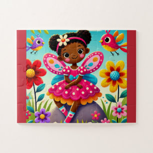 "FÉE HEUREUSE ET OISEAUX" PUZZLE