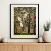 fee in Fairy Forest met kasteel Poster