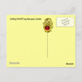 FEE IN HET ROOD, briefkaart (Achterkant)