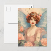 fee in Roos Garden Briefkaart (Voorkant / Achterkant)