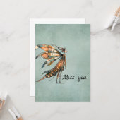 Fée irrégulière | Carte de voeux Miss You (Devant/Arrière en situation)
