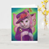 Fee Kitty Moeder Kaart (Gele Bloem)