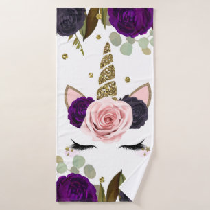Fée Licorne Pailletée Or Luxe Floral Sombre Tendan