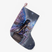 Fée Magique avec Chaussette de Noël à la Lune (Devant (Accrochage))