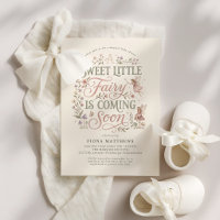 Fée Magique Douce Invitation pour Baby Shower