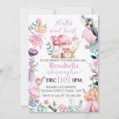 Fée Magique Invitation Anniversaire N'importe quel (Devant)