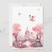 Fée magique Invitation fête d'anniversaire (Dos)
