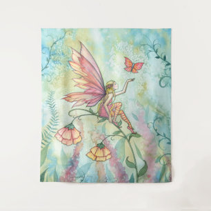 fee met Butterfly Waterverf Art Wandkleed