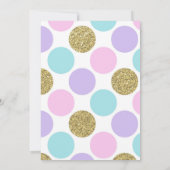 Fée Noël invitation anniversaire (Dos)