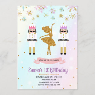 Fée Noël invitation anniversaire