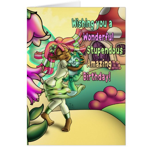 Fée noire belle anniversaire (Devant)