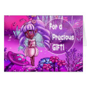 Fée noire douce Anniversaire (Devant horizontal)