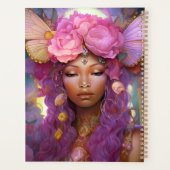 Fée noire Queen rose violet Imaginaire Art (Dos)