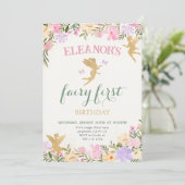 Fée Premier anniversaire fées Invitation (Debout devant)