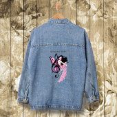 Fée Rose Fantaisiste Note de Musique Bleue