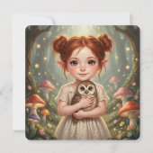 Fée Roux et Invitation d'Anniversaire de Fille de (Devant)