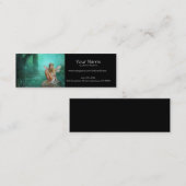 Fée s'asseyant sur des cartes d'un profil de (Devant / Derrière)