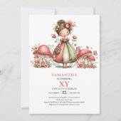 Fée scintillante Invitations Fleur pastel pour 7èm (Devant)