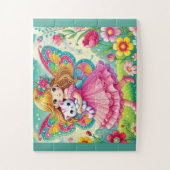 "FÉE SOURIANTE & CHATON" PUZZLE (Vertical)