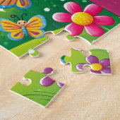 "FÉE SOURIANTE & PAPILLONS" PUZZLE (Côté)