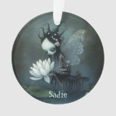 Fée squelette de fantasy gothique sombre Nom perso (devant)