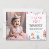 Fée Sugarplum Noël Anniversaire Photo Merci (Devant)