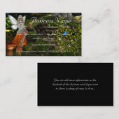 Fée sur des cartes de visite d'une conception 2 de (Devant / Derrière)