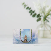 Fée sur des cartes de visite d'une oscillation (Debout devant)