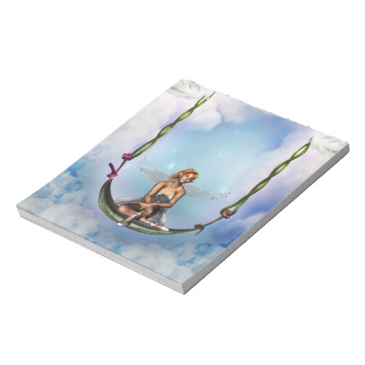 Fée sur un Bloc-notes à ailes (Tourné)