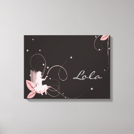 Fee-tabel voor een kleine dochterkamer canvas afdruk