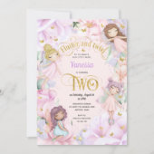 Fée thème, Fille 2e anniversaire Invitation (Devant)