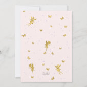 Fée thème, Fille 2e anniversaire Invitation (Dos)