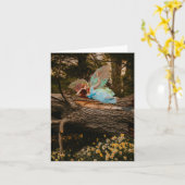 Fée tranquille dans un champ de jonquille - Carte  (Fleur jaune)