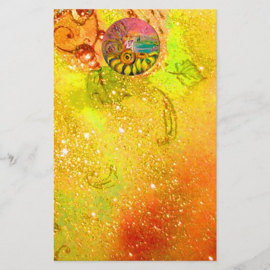 FEE VAN DE ZONNEBLOEMEN geel rood bruin Briefpapier (Voorkant)