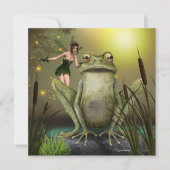 Fée veut embrasser une carte plate vierge de fanta (Devant)