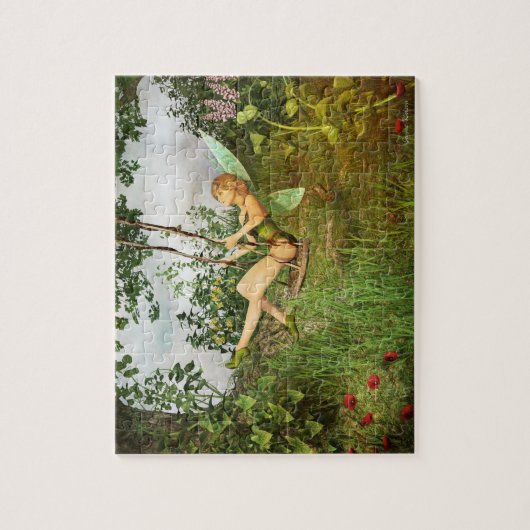 Fée vintage au puzzle (Vertical)