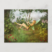 Fée vintage sur une carte postale (Devant)