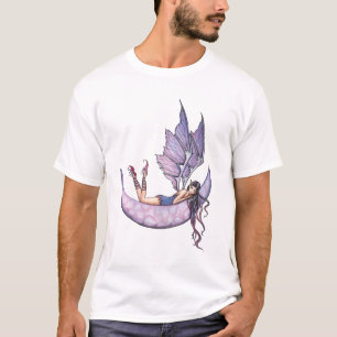 Fée violette sur la lune T-shirt