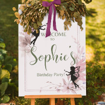 Fée Whimsical fête d'anniversaire de bienvenue mou