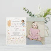Fée Whimsical Invitation d'anniversaire (Debout devant)