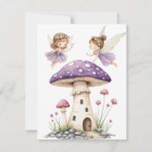 Fée Whimsical Invitation fête d'anniversaire (Dos)