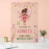 Fée Whimsical première Affiche de bienvenue d'anni (Mariage)