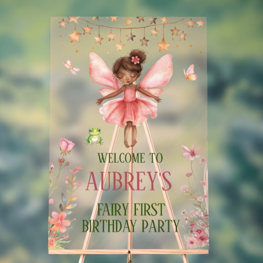 Fée Whimsical première Affiche de bienvenue d'anni (Neutre)