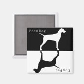 Feed Dog / Chien Fed Magnet : Pointeur / Visla (Recto/Verso)