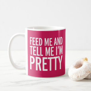 Feed Me Funny Quote Koffiemok
