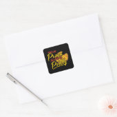 Feed Me Pizza And Tell Me I'm Pretty Vierkante Sticker (Envelop)