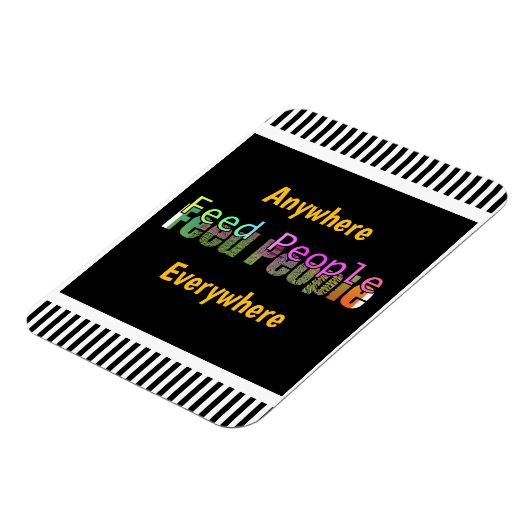 Feed People Refrigerator Magneet (Linkerzijde)