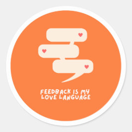 Feedback is mijn liefdestaal - sticker